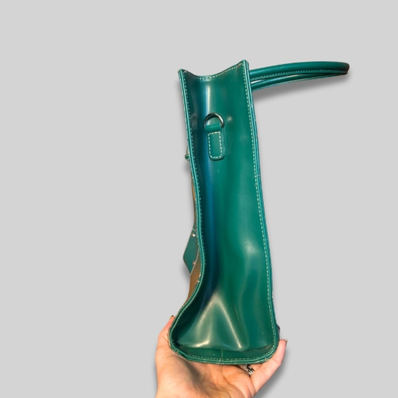 Wilsons Leather All-in-One Tote Satchel Shoulder Bag Structured Emerald Green
OS - Picture 3 of 12